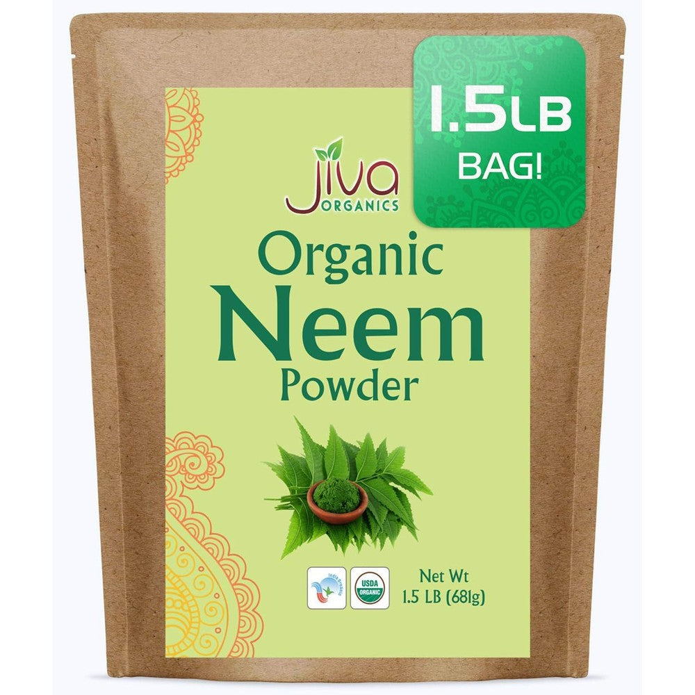 Jiva Organics Pure Organic Neem Leaf Powder Front View