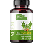 Ireya Ayurveda Neem and Turmeric 90 Capsules front view