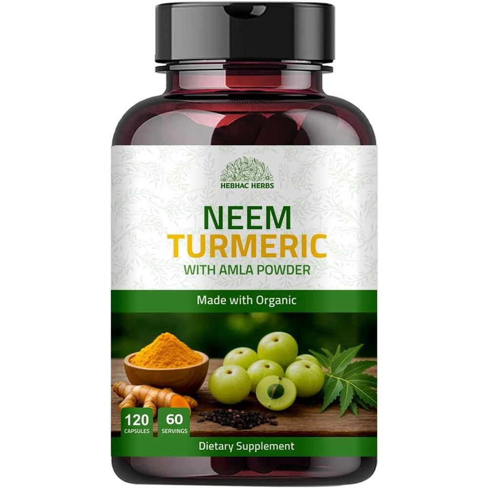 Hebhac Herbs Neem And Turmeric With Amla Front View