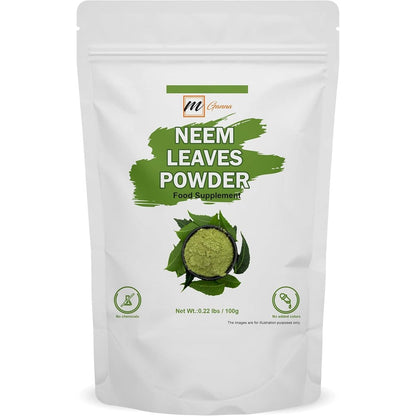 mGanna Pure Neem Leaf Powder front view 100 grams