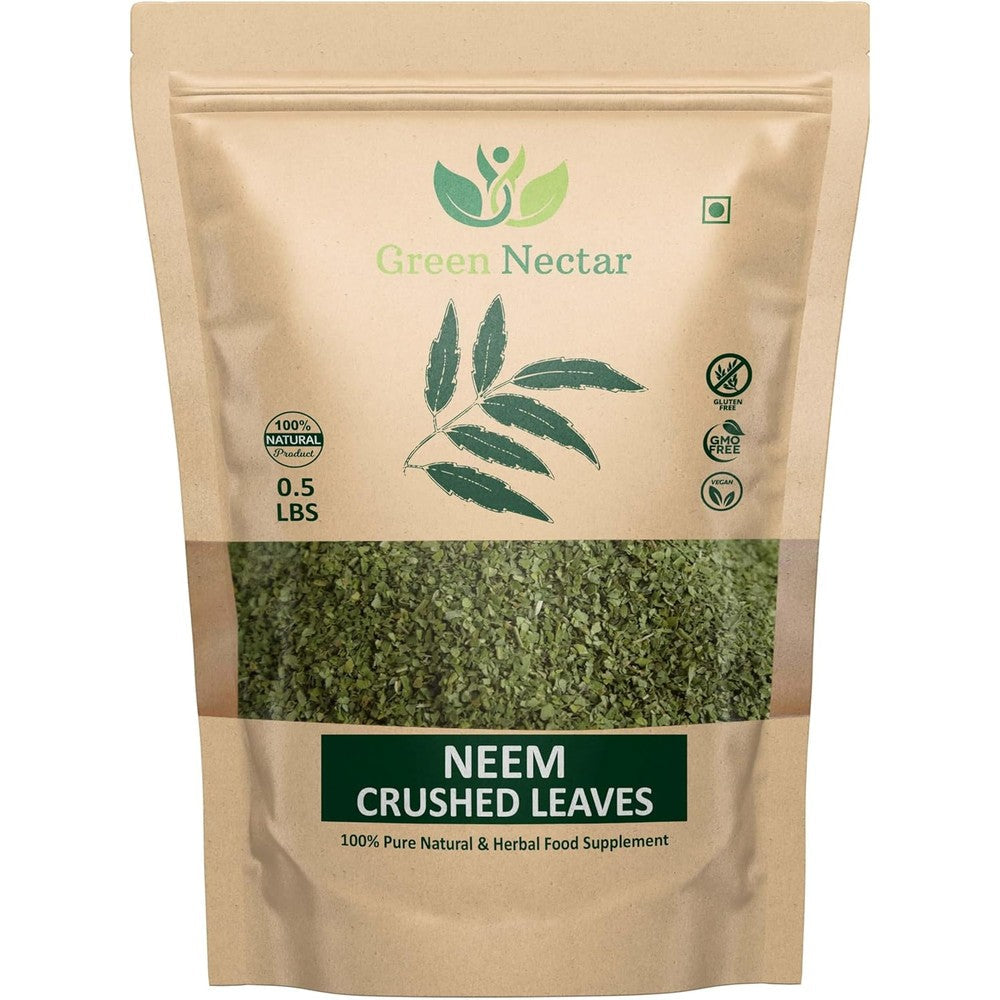 Green Nectar Pure Crushed Neem Leaf Detox Tea front view package