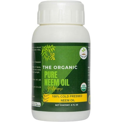 Plant Mama Organic Cold Pressed Neem Oil front view bottle