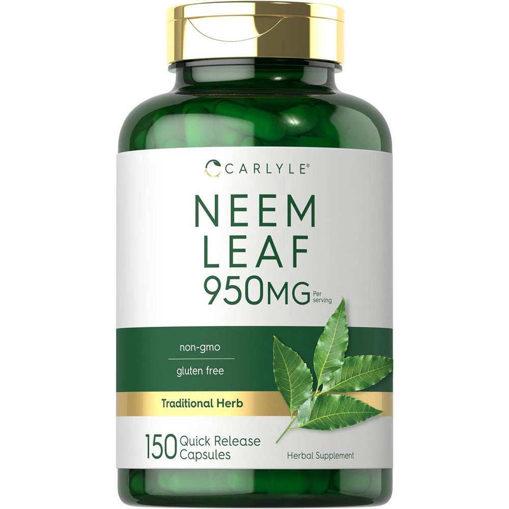 Carlyle Neem Leaf 950mg 120 Capsules Front View