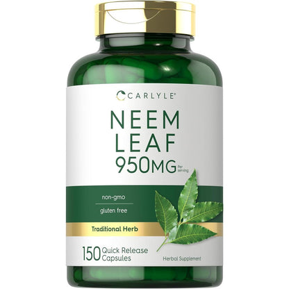 Carlyle Neem Leaf 950mg 120 Capsules Front View