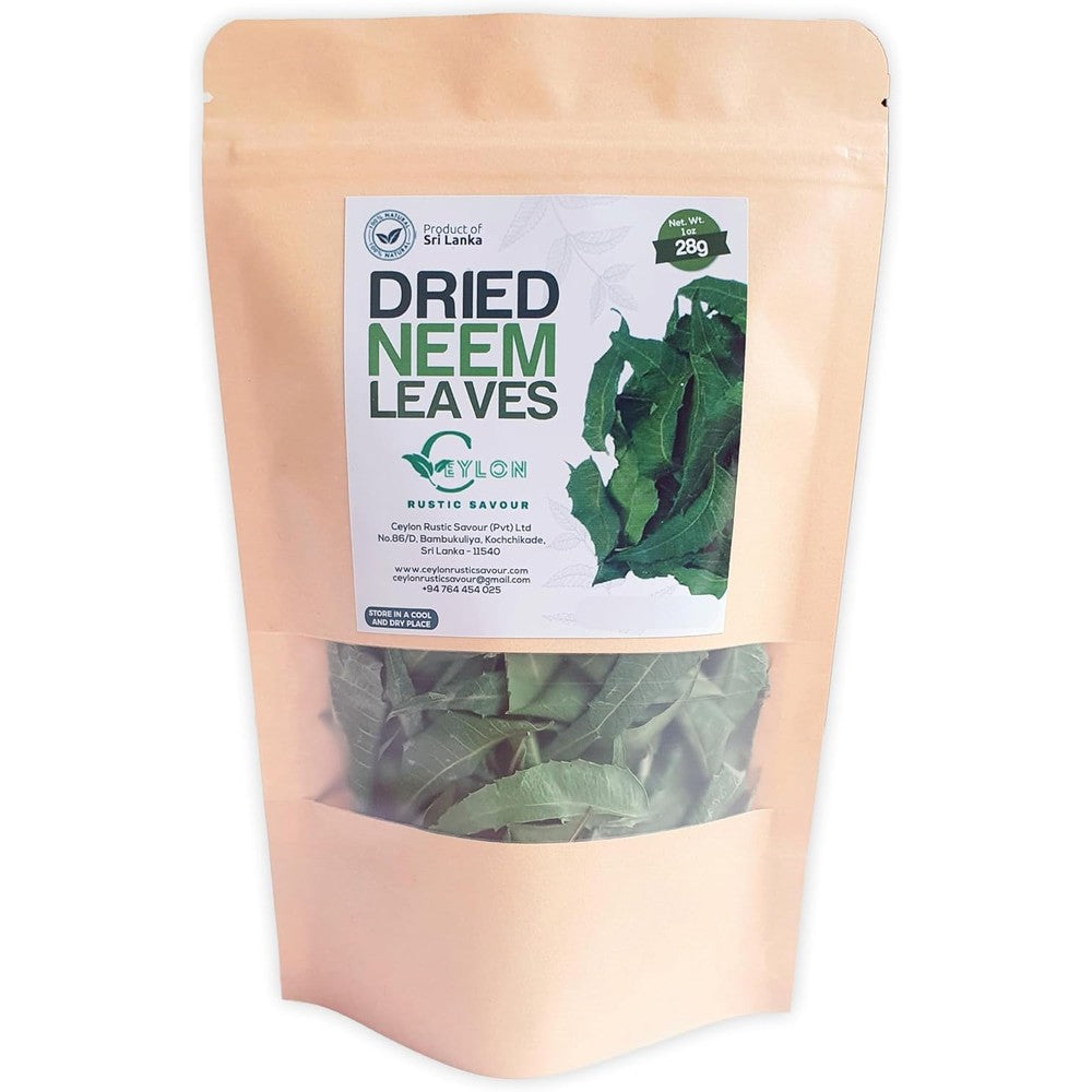 Ceylon Rustic Savour Dried Neem Leaves front view pouch