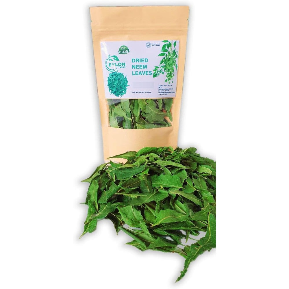 Ceylon Twins Naturally Grown Dried Neem Tea Leaves Front View