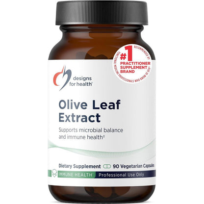 Designs For Health Olive Leaf Extract 500mg bottle front view