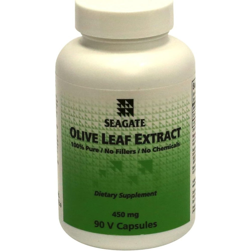 Seagate Olive Leaf Extract 450mg 90 capsules front view