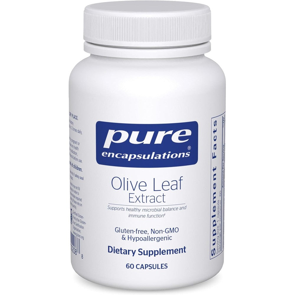 Pure Encapsulations Olive Leaf Extract bottle front view