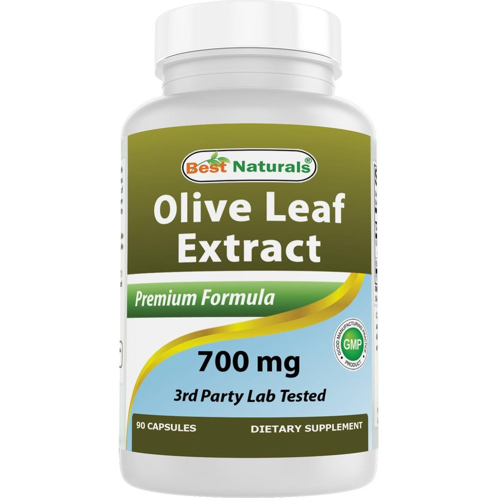 Best Naturals Olive Leaf Extract 700mg bottle front view