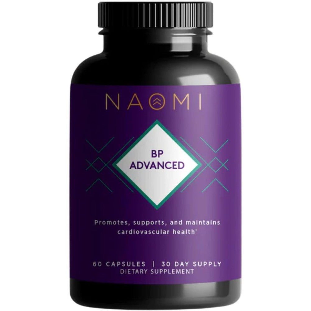 NAOMI BP Advanced Heart Health Supplement front view bottle