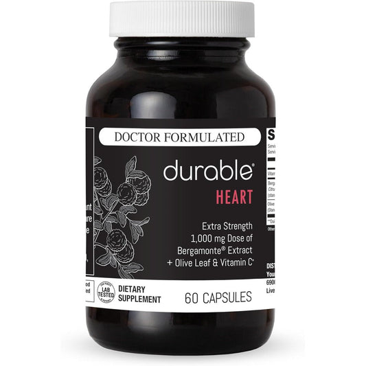 Durable Heart Bergamonte Citrus Bergamot 1000mg front bottle view