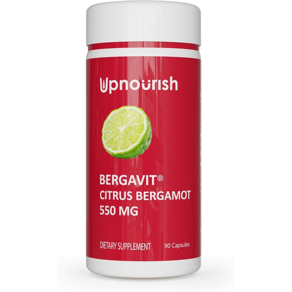 UpNourish BERGAVIT Citrus Bergamot Cholesterol Supplement front view bottle