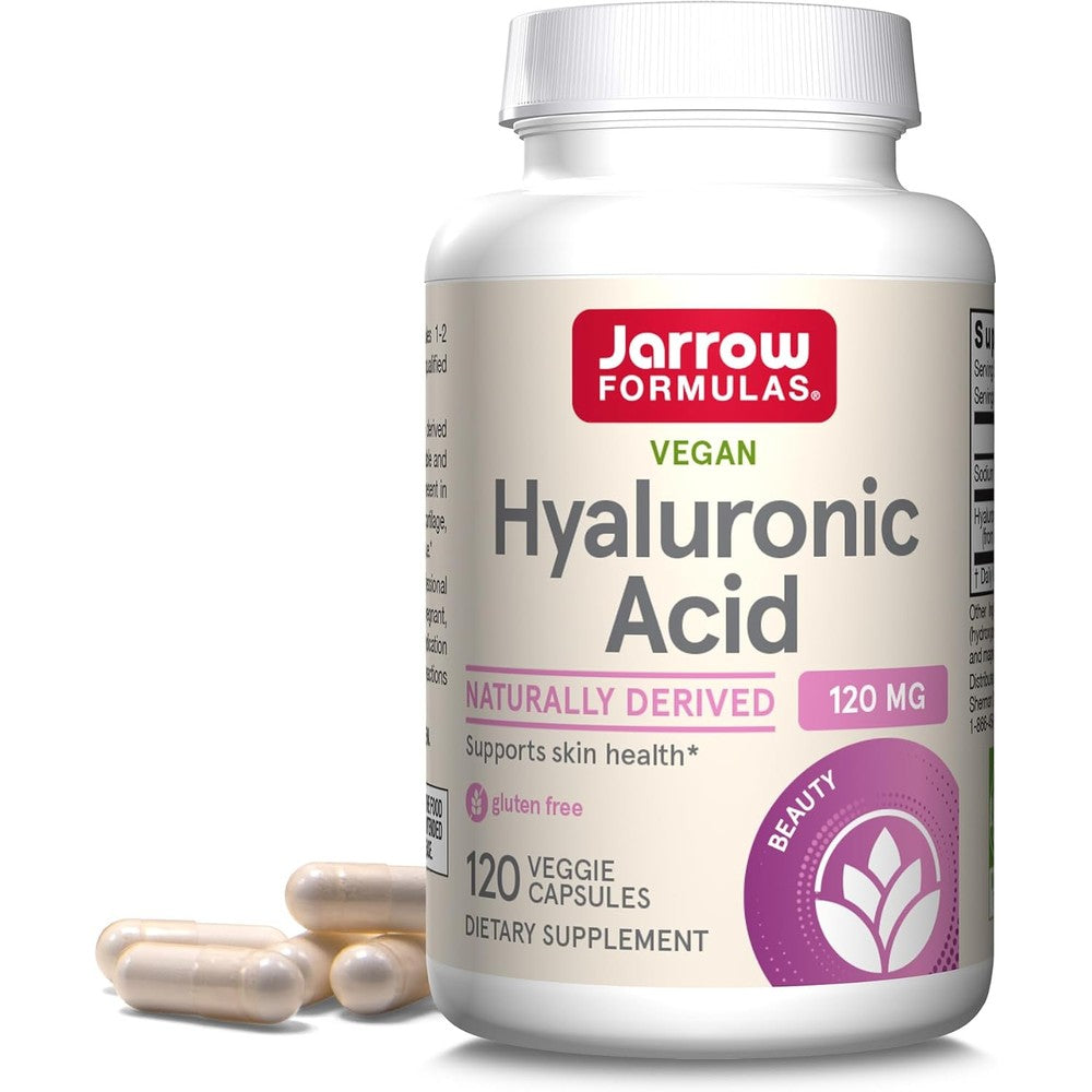 Jarrow Formulas hyaluronic acid 120 milligrams veggie capsules front view