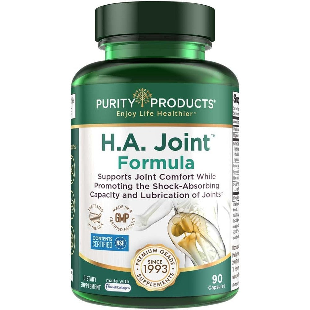 Purity Products H A Joint Formula 90 Capsules front bottle view