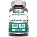 Amazing Nutrition Hyaluronic Acid 100 Milligram front view bottle