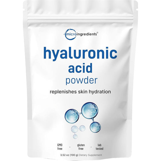 Micro Ingredients Hyaluronic Acid Serum Powder front view