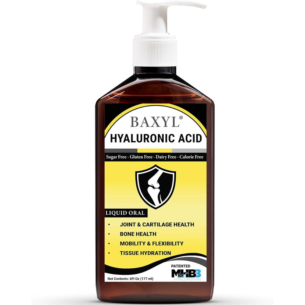 Baxyl Liquid Hyaluronic Acid Vegan Health Supplements front view