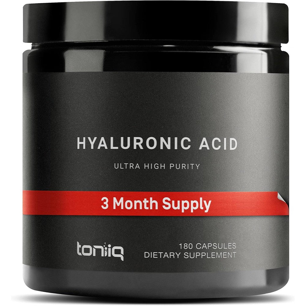 Toniiq Hyaluronic Acid 180 Capsules front view bottle