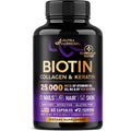 Nutraharmony Biotin Collagen Keratin Capsules front view bottle