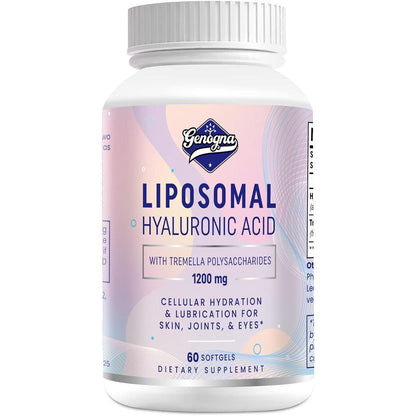 Genogna Liposomal Natural Hyaluronic Acid 1000mg front view bottle