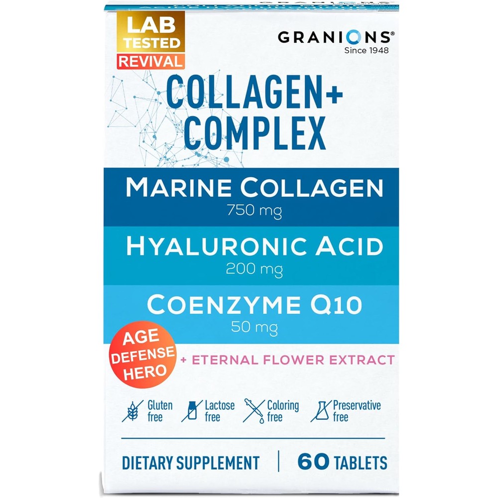 Granions marine collagen tablets front view packaging