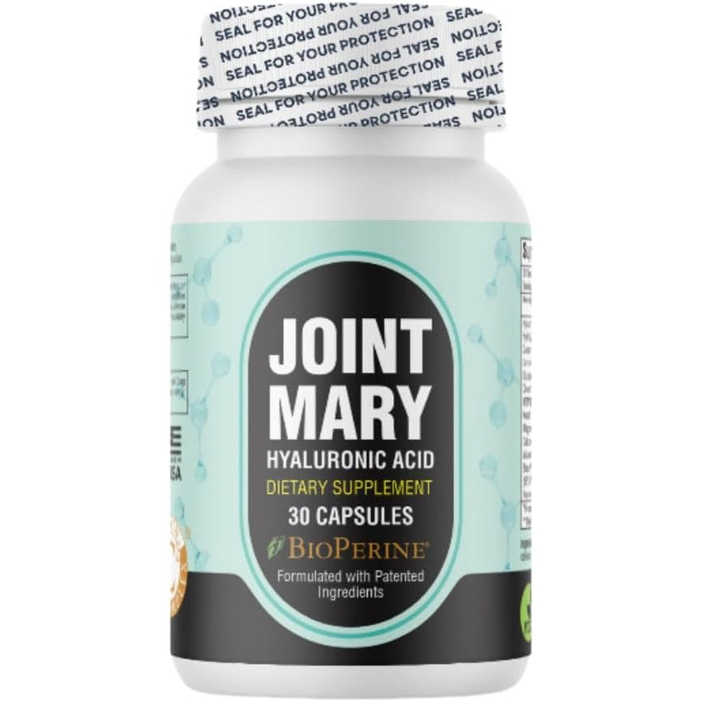 Joint Mary Hyaluronic Acid Joint Support Capsules front bottle view
