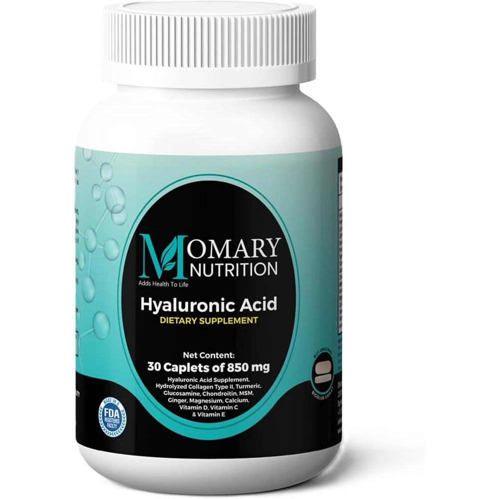 Momary Nutrition Hyaluronic Joint Complex Tablets front view bottle