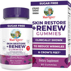 MaryRuth Organics Skin Restore And Renew Gummies front view bottle packaging