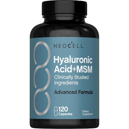 Neocell Hyaluronic Acid With Methylsulfonylmethane 120 Capsules Front View