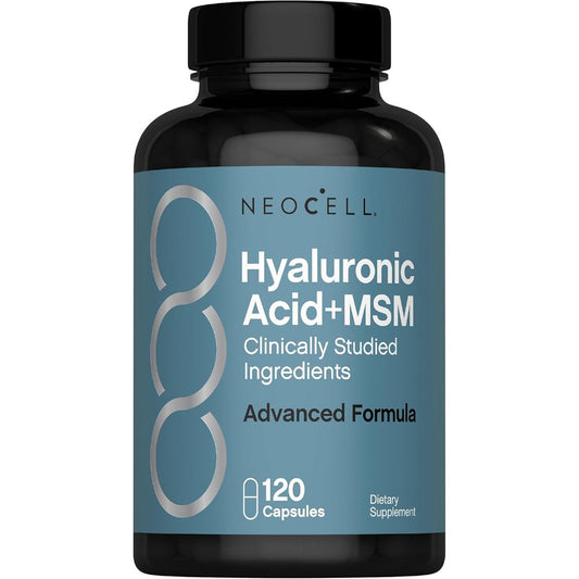 Neocell Hyaluronic Acid With Methylsulfonylmethane 120 Capsules Front View