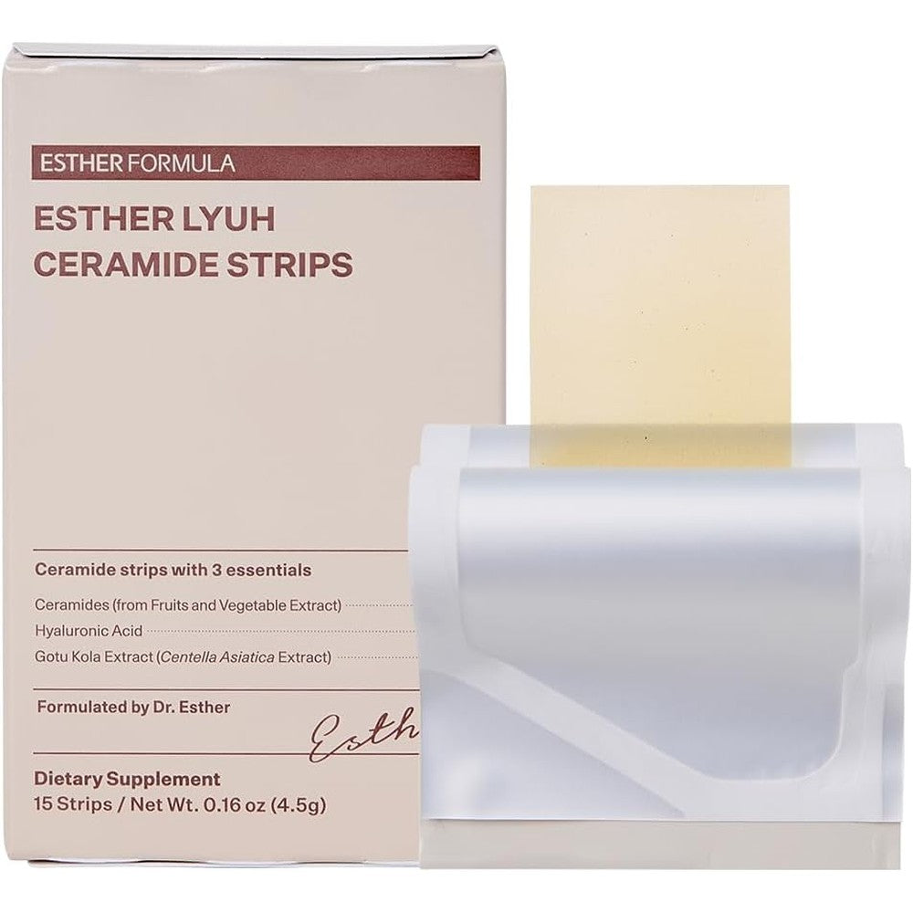 Esther Formula Ceramide Oral Beauty Strips front packaging view