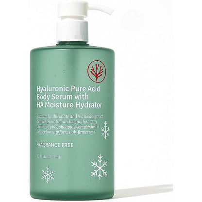 ETUIH Hyaluronic Acid Body Serum front view bottle with pump dispenser for deep hydration.