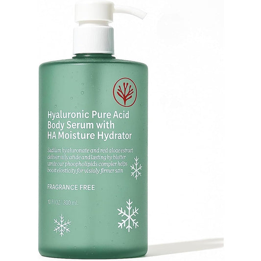 ETUIH Hyaluronic Acid Body Serum front view bottle with pump dispenser for deep hydration.