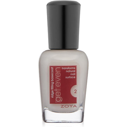 Zoya Get Even Ridge Filling Basecoat front view bottle on a white backdrop