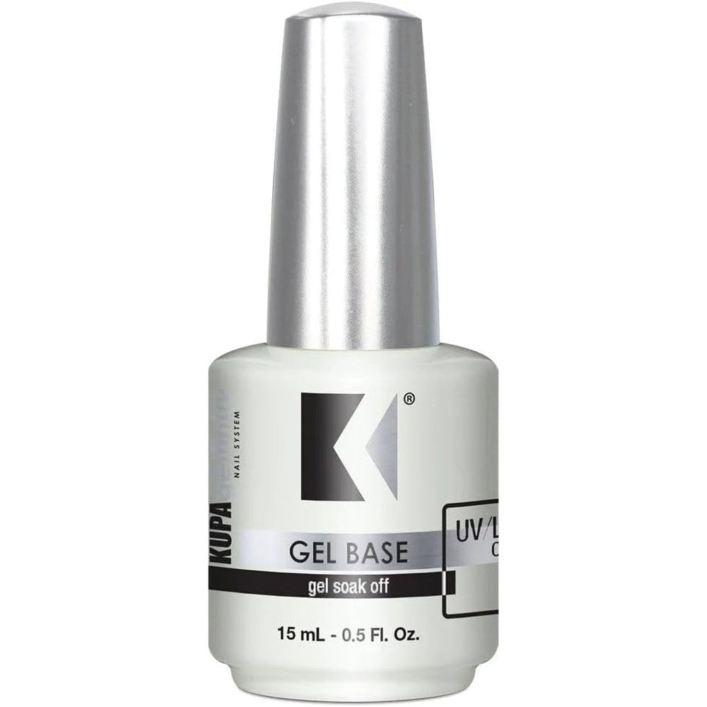 KUPA GelFinity Soak Off Gel Base Coat front view bottle for professional manicures