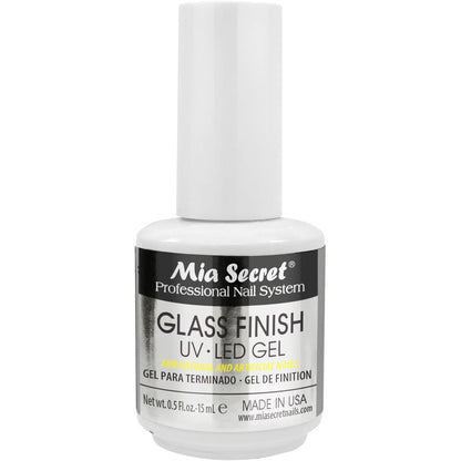 Mia Secret Glass Finish UV LED Gel front view bottle
