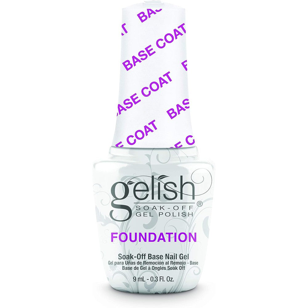 Gelish MINI Foundation Base Coat 9ml professional salon formula bottle front view