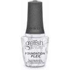 Gelish Foundation Flex Clear rubber base nail gel bottle front view