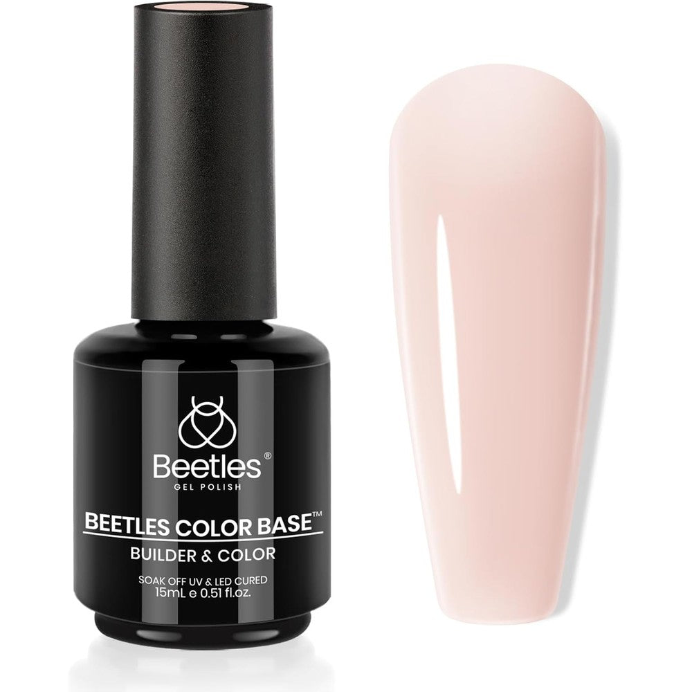 Beetles Gel Polish Color Base Warm Jade bottle front view on a clean background for premium nail care