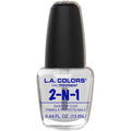 L.A. Colors 2-in-1 Base and Top Coat Treatment front view bottle