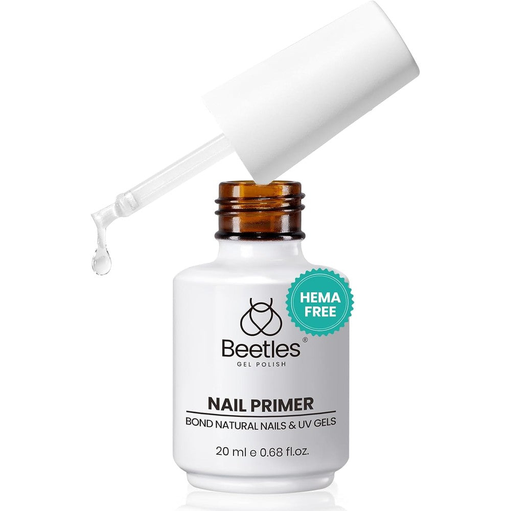 Beetles Gel Polish nail primer twenty milliliters front view showcasing the bottle packaging.
