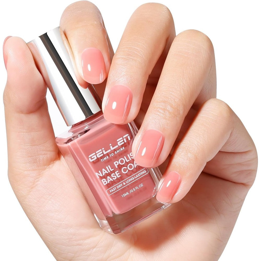 GELLEN 4 In 1 Illuminating Nail Concealer bottle front view showcasing the sheer dusty rose pink tint.