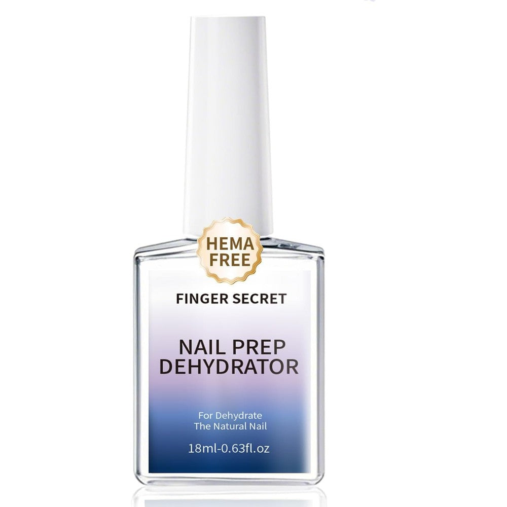 Finger Secret Nail Prep Dehydrator bottle front view showing professional acid-free formula text