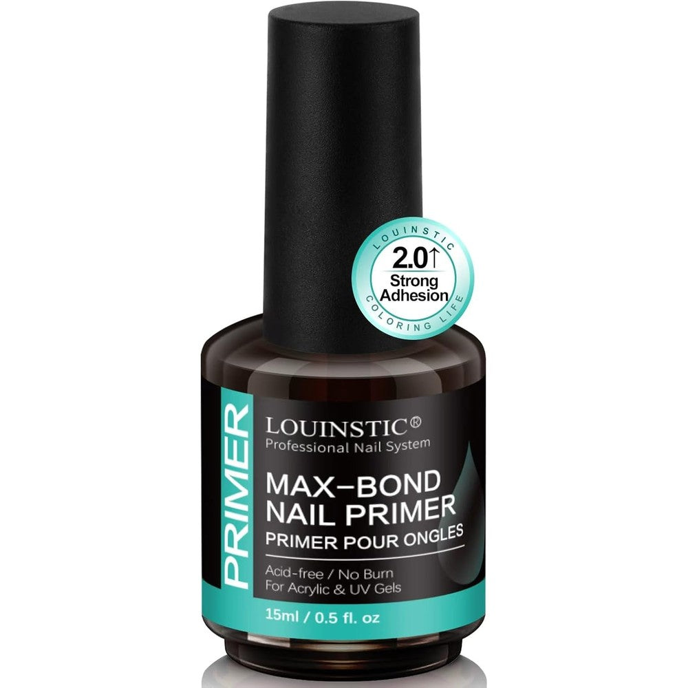 LOUINSTIC acid free nail primer 15ml bottle front view professional packaging
