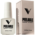 V Beauty Pure peel off gel base coat front view bottle packaging