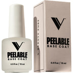 V Beauty Pure peel off gel base coat front view bottle packaging