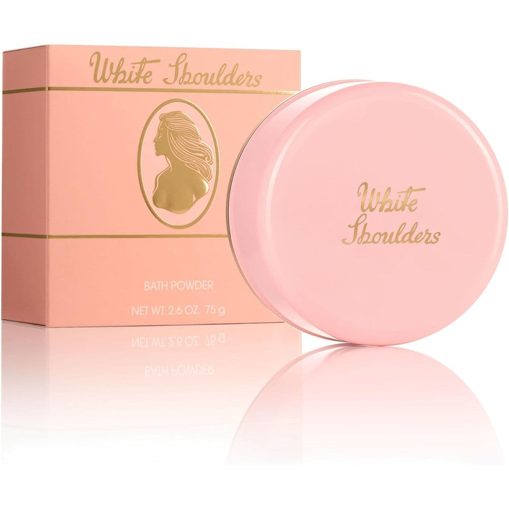 Evyan White Shoulders Perfume Bath Powder for women front view package