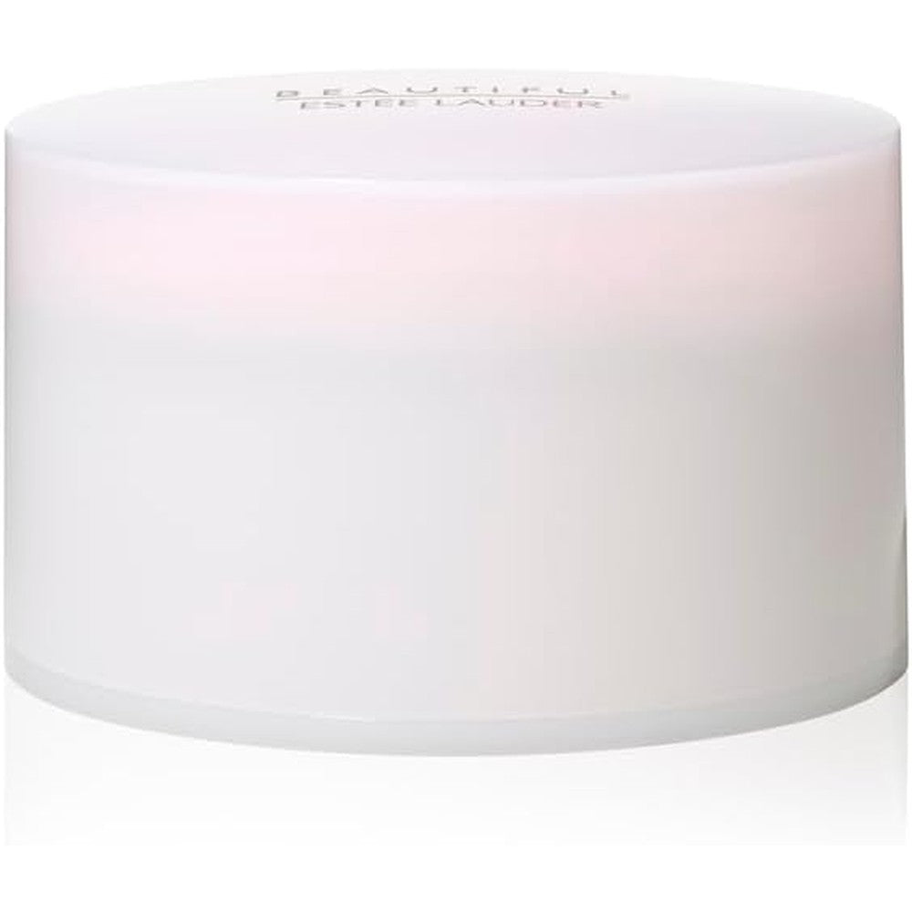 Estée Lauder Beautiful Perfumed Body Powder front view packaging with luxury puff