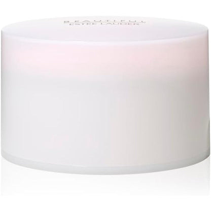 Estée Lauder Beautiful Perfumed Body Powder front view packaging with luxury puff